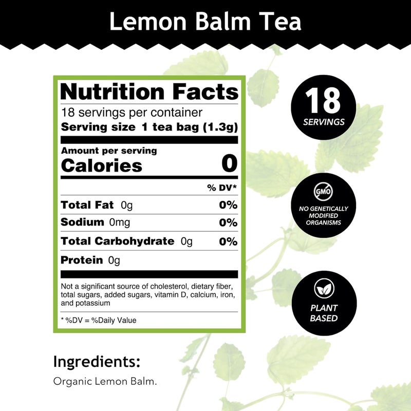 Buddha Teas Organic Lemon Balm Tea - Image 3